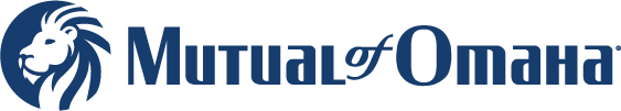 Logo for Mutual of Omaha insurance, linking users to Disability Insurance section of the Mutual of Omaha website.
